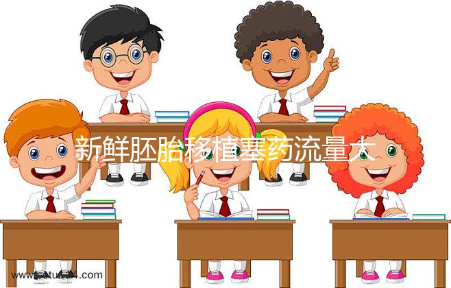 新鮮胚胎移植塞藥流量大量透明水分析異常，影響著床